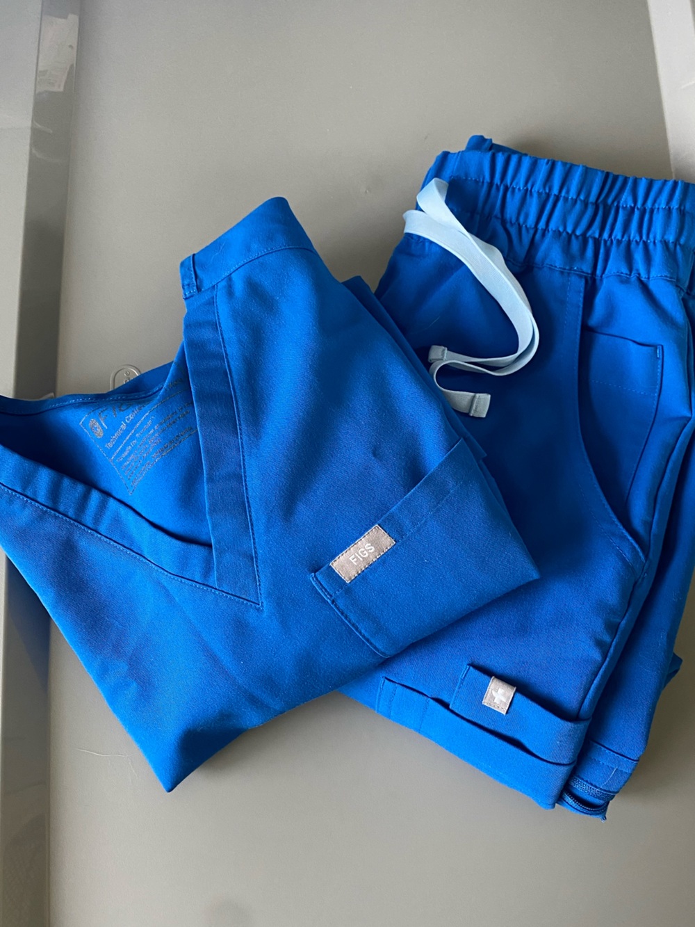 Figs XXS petite scrub set top bottoms blue po2841 po3994